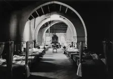 Hospital de la Santa Cruz, Barcelona: ward of St John the Baptist, c1900. Creator: Unknown