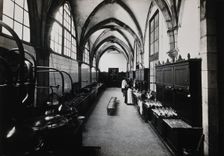 Hospital de la Santa Cruz, Barcelona: the interior of the pharmacy. Creator: Unknown