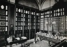 Hospital de la Santa Cruz, Barcelona: the pharmacy, c1900. Creator: Unknown