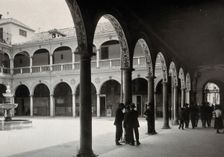 Hospital San Juan de Diós, Granada: view of the cloister, c1900. Creator: Unknown