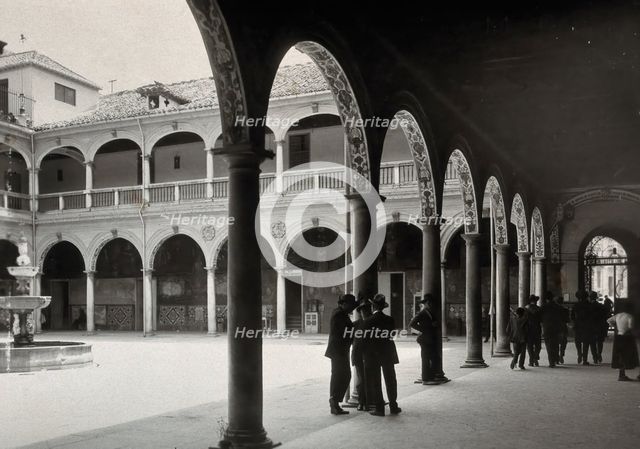 Hospital San Juan de Diós, Granada: view of the cloister, c1900. Creator: Unknown.