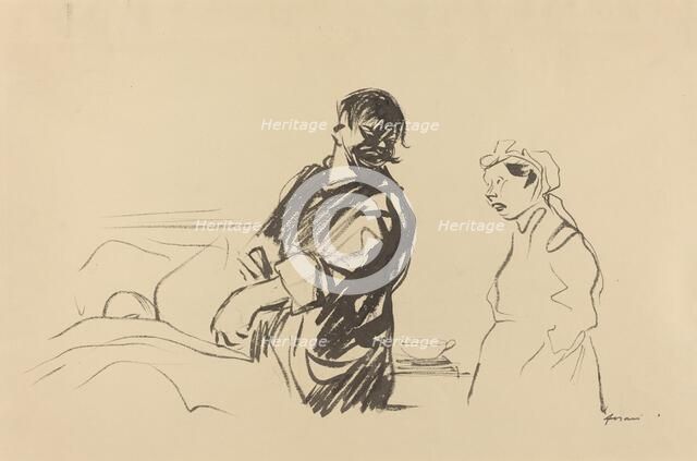 Hospital Scene, c. 1914/1919. Creator: Jean Louis Forain.