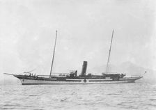 Hospital ship at anchor. Creator: Kirk & Sons of Cowes