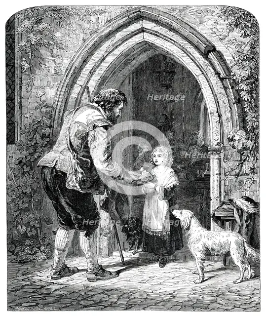 "Hospitality - The Mote, Ightham, Kent"..., 1850.  Creator: Smith & Cheltnam.