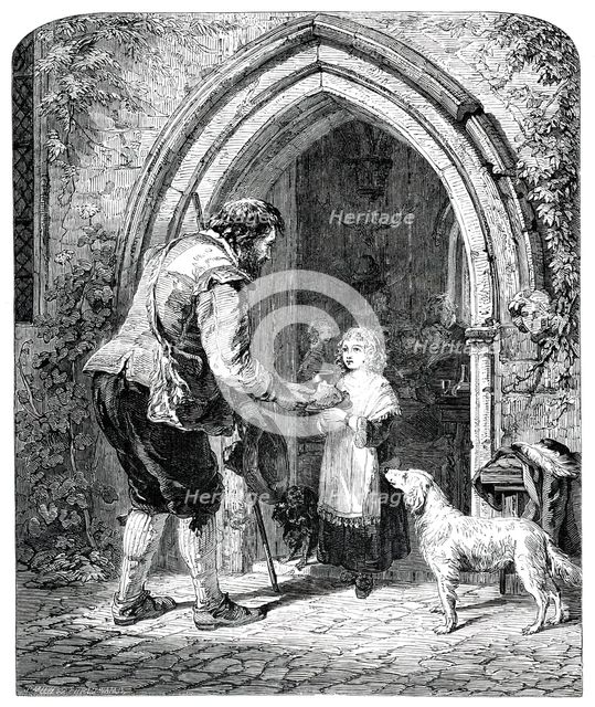 "Hospitality - The Mote, Ightham, Kent"..., 1850.  Creator: Smith & Cheltnam.
