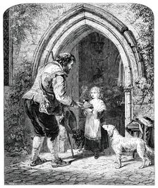 "Hospitality - The Mote, Ightham, Kent"..., 1850. Creator: Smith & Cheltnam