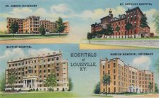 Hospitals of Louisville, KY. 1942. Artist: Caufield & Shook
