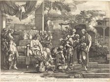 Hospitio exipere advenas, 1665/1670. Creator: Sébastien Bourdon