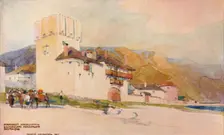 Hostel of the Bulgarian Monastery, Zograph c19th century. Artist: Georges Kossiakoff