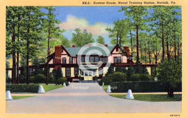 Hostess House, Naval Training Station, Norfolk, Virginia, USA, 1940. Artist: Unknown