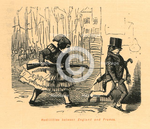 'Hostilities between England and France', 1897.  Creator: John Leech.