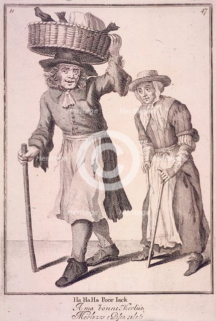'Ha Ha Ha Poor Jack', Cries of London, (c1688?). Artist: Anon