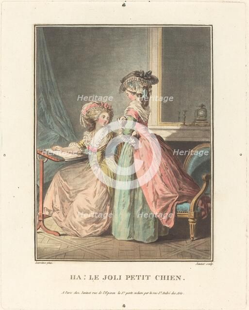 Ha! La joli petit chien. Creator: Jean Francois Janinet.