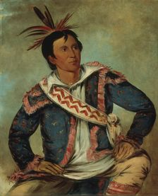 Há-tchoo-túc-knee, Snapping Turtle, a Half-breed, 1834. Creator: George Catlin