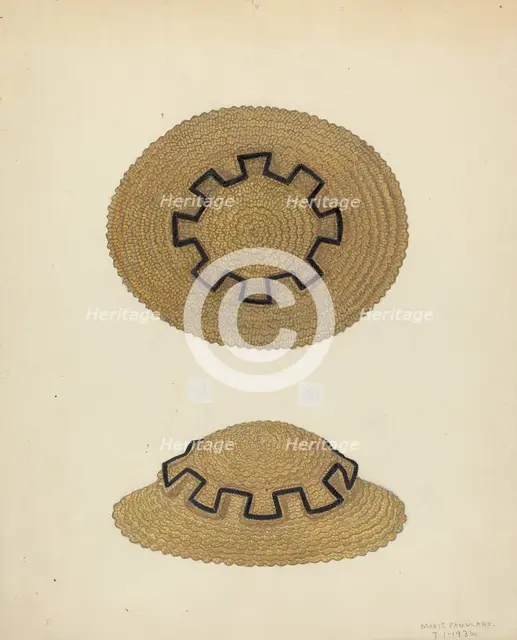 Hat, 1936. Creator: Marie Famularo.