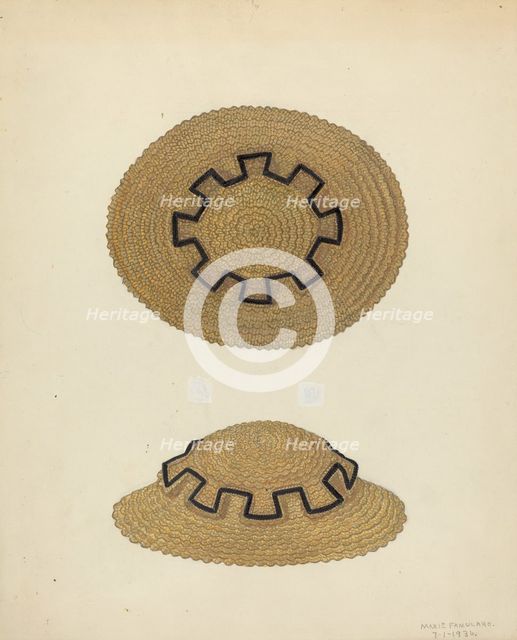 Hat, 1936. Creator: Marie Famularo.