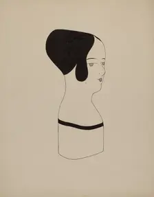 Hat Mannequin, c. 1937. Creator: Howard Weld