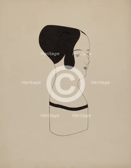 Hat Mannequin, c. 1937. Creator: Howard Weld.