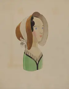 Hat Mannequin, c. 1937. Creator: Howard Weld