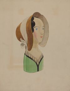 Hat Mannequin, c. 1937. Creator: Howard Weld