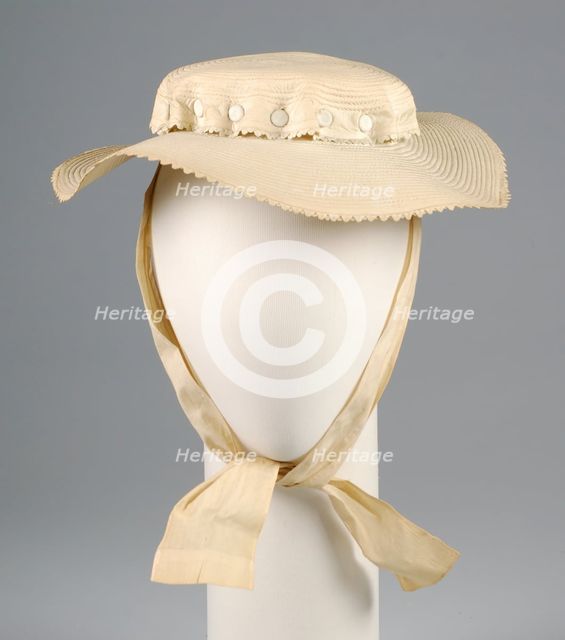 Hat, American, ca. 1850. Creator: Unknown.