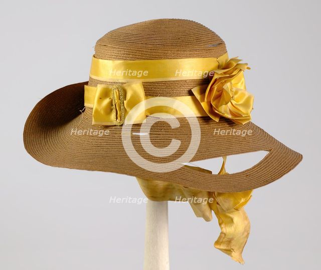 Hat, American, ca. 1855. Creator: Unknown.