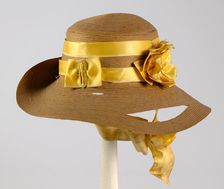 Hat, American, ca. 1855. Creator: Unknown