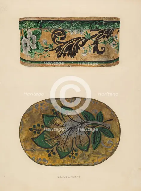 Hat Box, c. 1937. Creator: Walter Praefke.