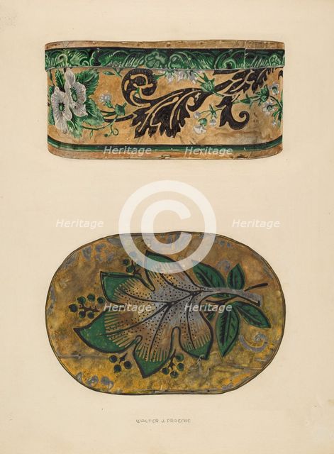 Hat Box, c. 1937. Creator: Walter Praefke.
