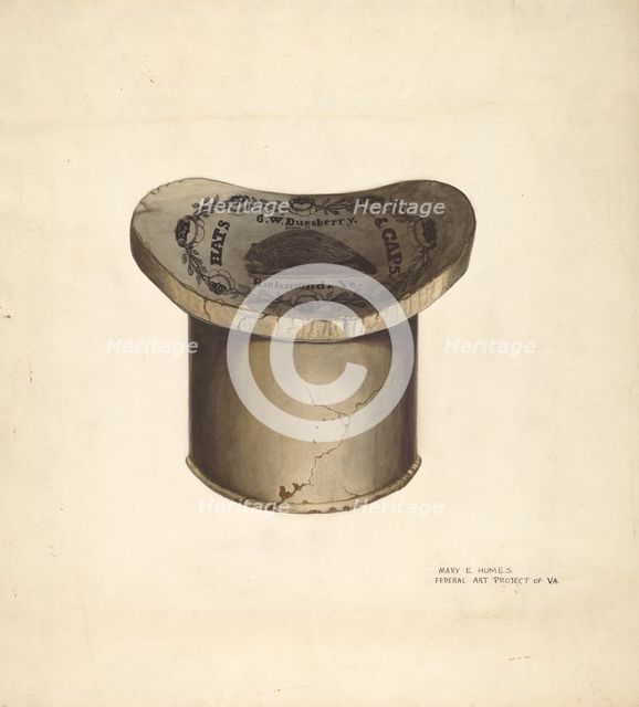 Hat Box, c. 1939. Creator: Mary E Humes.