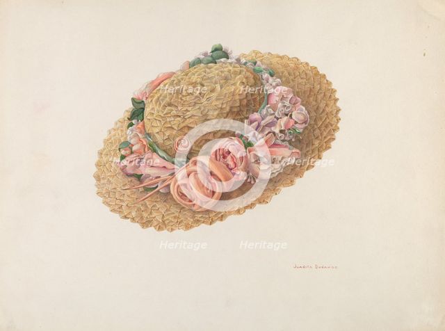Hat, c. 1941. Creator: Juanita Donahoo.
