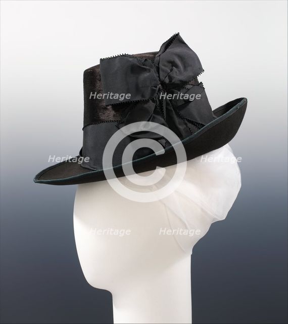 Hat, French, ca. 1885. Creator: Mme Mantel.