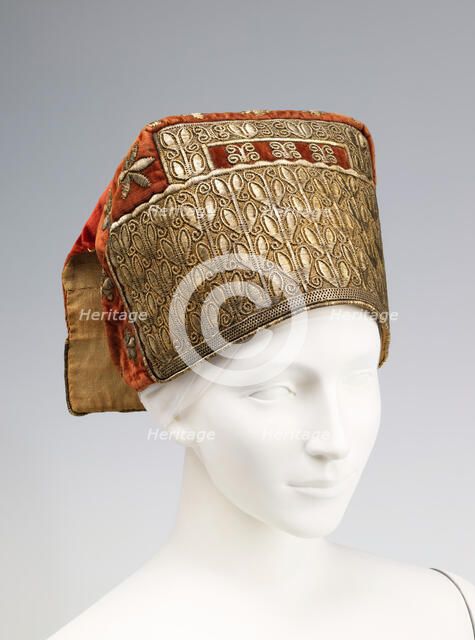 Hat, Russian, fourth quarter 18th century. Creator: Unknown.