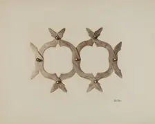 Hat-rack, c. 1941. Creator: Pearl Davis