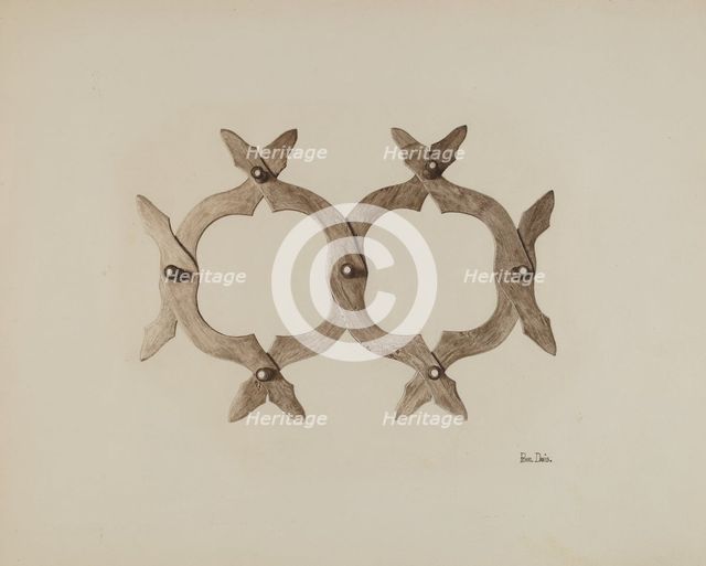 Hat-rack, c. 1941. Creator: Pearl Davis.