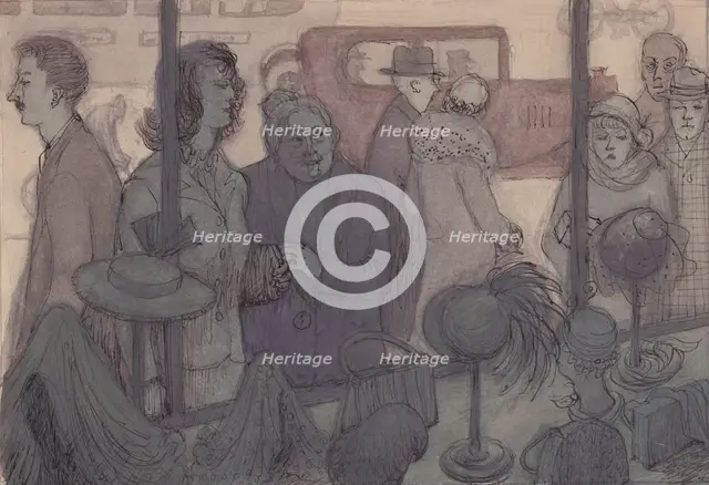 Hat shop window, c1952. Creator: Shirley Markham.