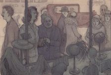 Hat shop window, c1952. Creator: Shirley Markham