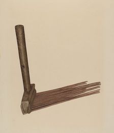 Hatchel (Flax Comb), c. 1939. Creator: LeRoy Griffith