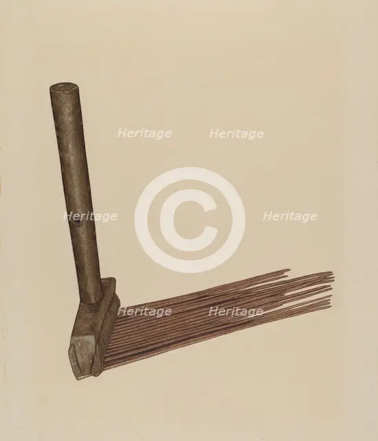 Hatchel (Flax Comb), c. 1939. Creator: LeRoy Griffith.