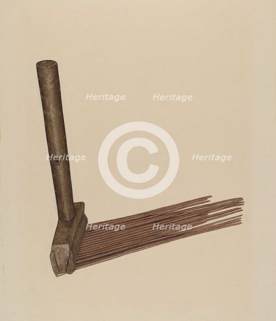 Hatchel (Flax Comb), c. 1939. Creator: LeRoy Griffith.