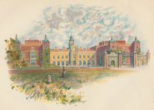 Hatfield House, Hertfordshire - South Front c1890. Artist: Charles Wilkinson