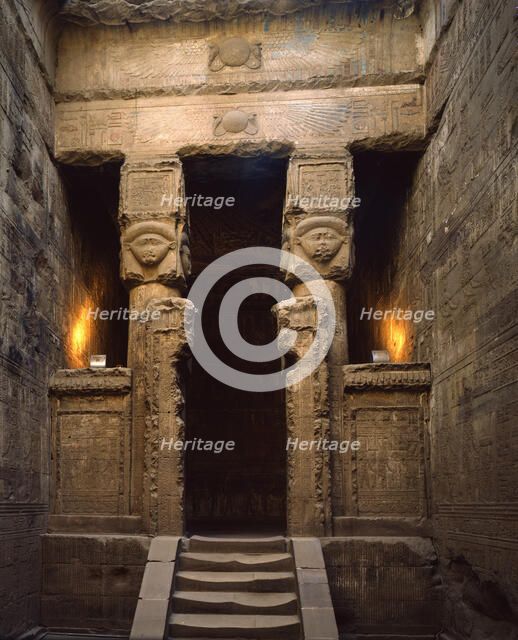 Hathor Shrine, Dendera, Egypt, 1984. Creator: Ethel Davies.