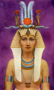 Hatshepsut, Ancient Egyptian queen of the 18th dynasty, 15th century BC (1926). Artist: Winifred Mabel Brunton