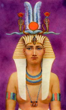 Hatshepsut, Ancient Egyptian queen of the 18th dynasty, 15th century BC (1926). Artist: Winifred Mabel Brunton