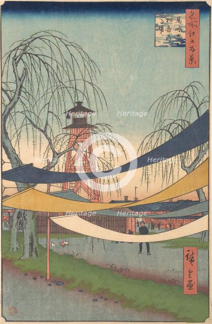 Hatsune no Baba; Bakurocho, ca. 1857., ca. 1857. Creator: Ando Hiroshige.