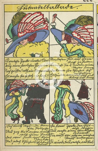 Hatpin Ballad (Hutnadelballade), 1911. Creator: Moritz Jung.