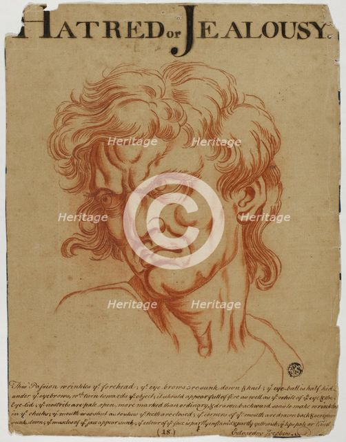 Hatred or Jealousy, after 1698. Creator: Eduardus Jacobus.