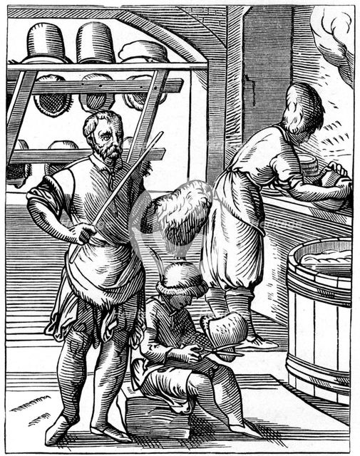 Hatter, 16th century (1849).Artist: Jost Amman