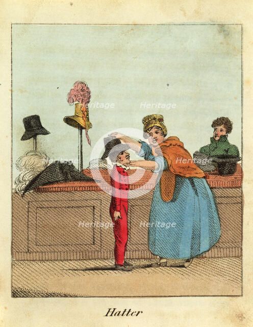'Hatter', 1818. Artist: John Harris