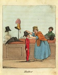 Hatter 1818. Artist: John Harris